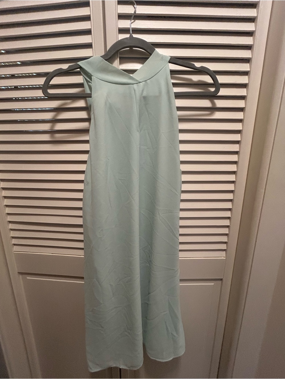 Naked Zebra Pale Mint Halter Maxi Dress